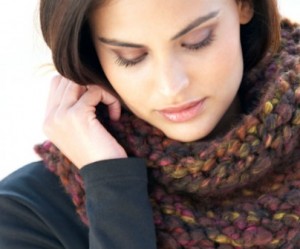 photo tricot modele tricot facile snood 18