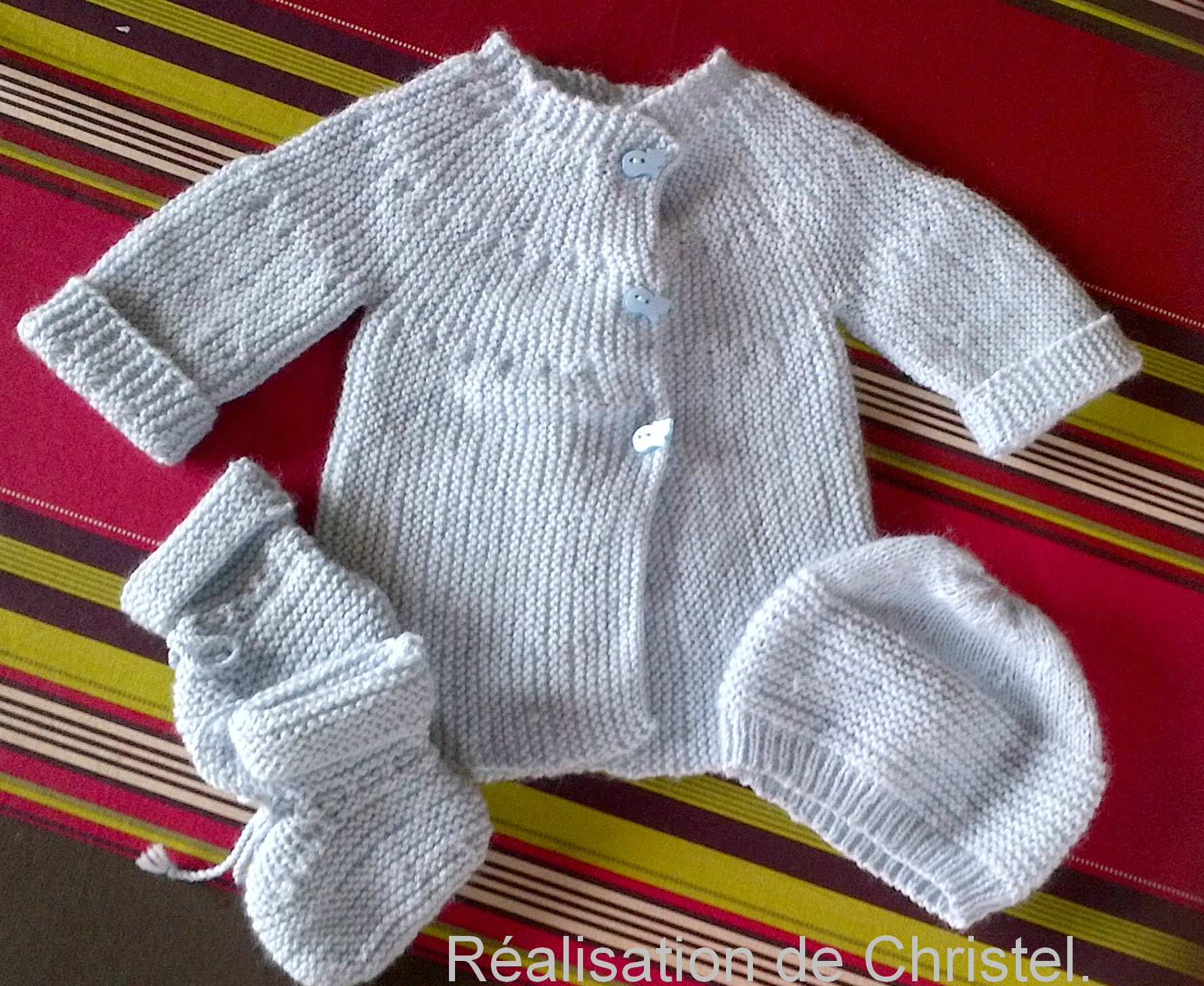 Modèle Tricot Jersey Chausson Bébé Gratuit